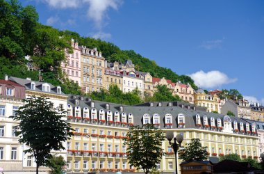 City center in Karlovy Vary clipart