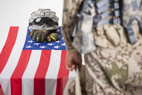 Funerale militare — Foto Stock