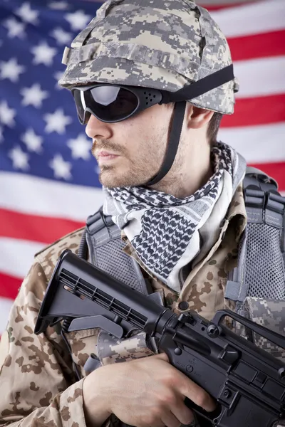 Amerikanischer Soldat — Stockfoto