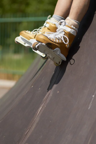 Skater in aggressive in-line rollerblades — Stock Photo, Image
