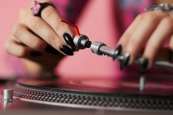 DJ montażu Igła do gramofonu ramienia — Zdjęcie stockowe