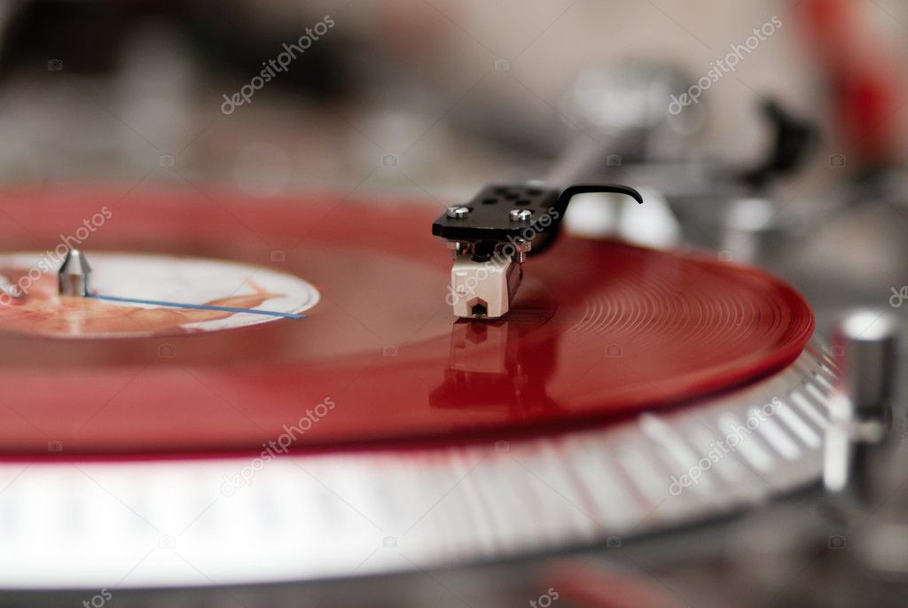 Turntable Vinyl Record Player Closeup Stock Photo By C Hurricanehank