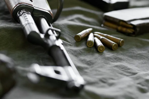 7.62 kaliber kogels voor geweren — Stockfoto