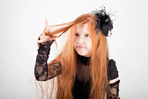 Portrait of a beautiful redhead gir — Stock Photo, Image