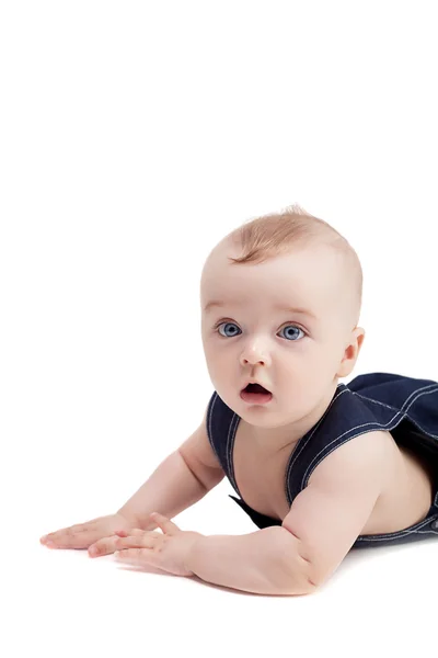 Retrato de close-up de bebê bonito — Fotografia de Stock