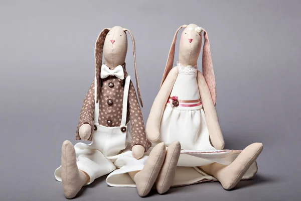 Wedding rabbits — Stock Photo, Image