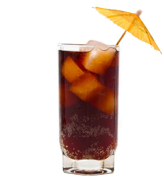 A glass of soda with ice — Stock Photo, Image
