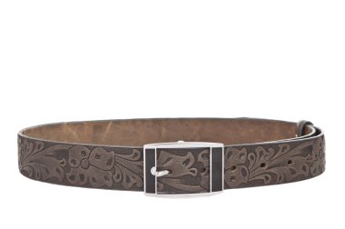 Women's leather belt isolated clipart