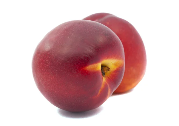 Juicy peach isolated — Stock fotografie