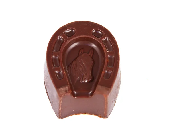 Csokoládés Patkó elszigetelt — Stock Fotó