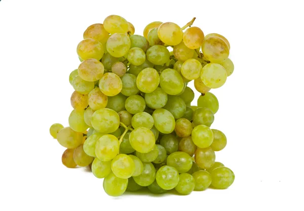 串孤立的绿色葡萄 — 图库照片