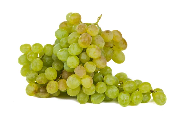 串孤立的绿色葡萄 — 图库照片