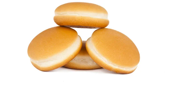 Bułeczki hamburger na białym tle — Zdjęcie stockowe