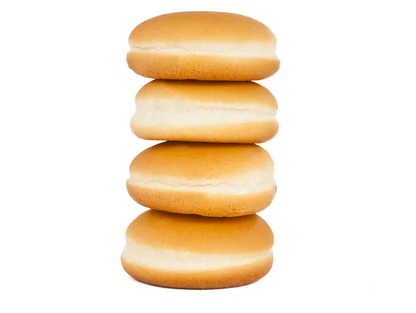 Hamburger Brötchen isoliert — Stockfoto
