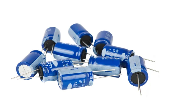Capacitors are isolated — Stock Photo, Image