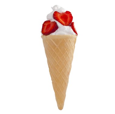 Ice-cream cone isolated clipart