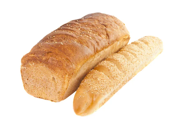 Ekmek izole — Stok fotoğraf