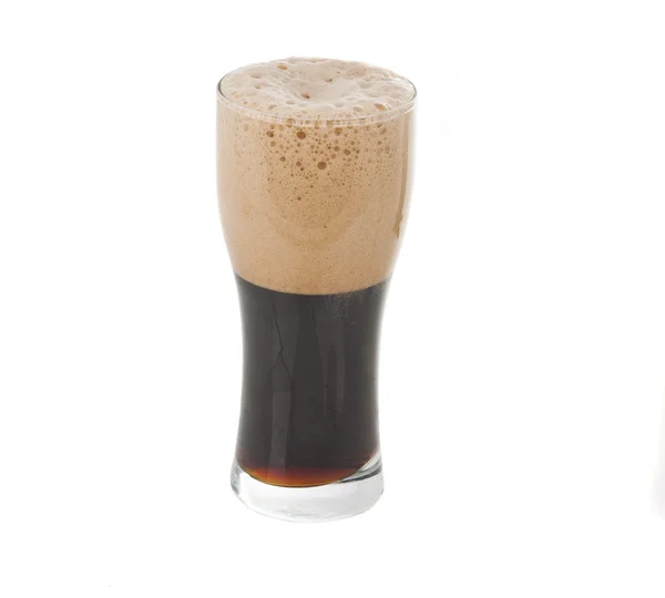 A glass of dark beer isolated — Stock Photo, Image