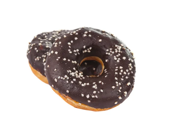 Donuts con chocolate aislado —  Fotos de Stock