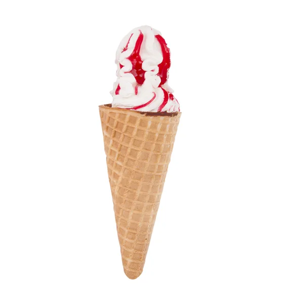 Ice - cream cone na białym tle — Zdjęcie stockowe