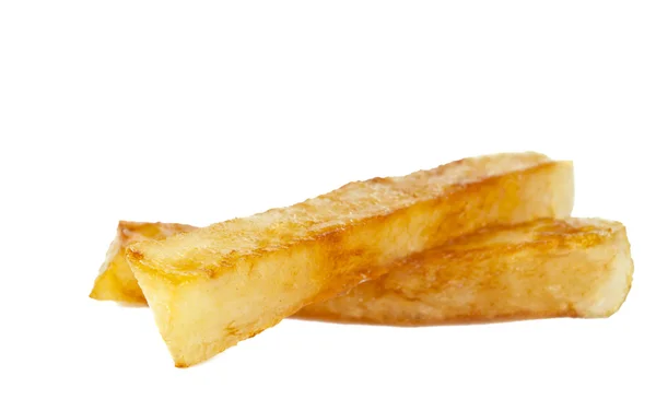 Изолированные картофельные чипсы — стоковое фото