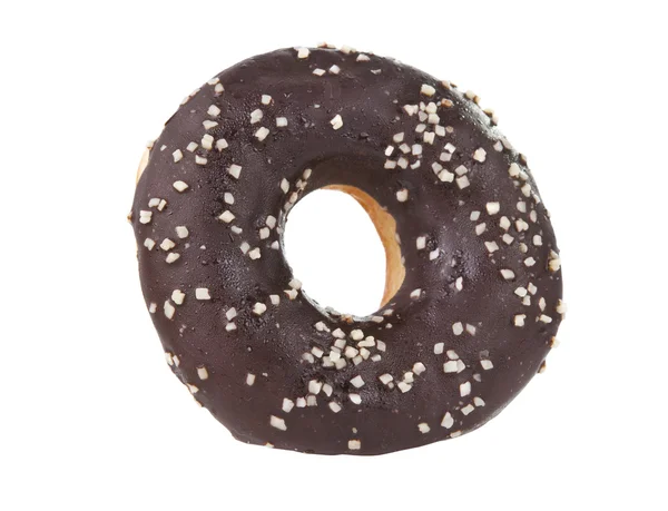 Donuts mit Schokolade isoliert — Stockfoto
