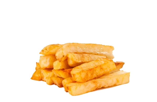 Fried potato chips isolated — Stock Photo, Image