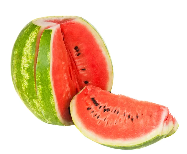 Wassermelone isoliert — Stockfoto