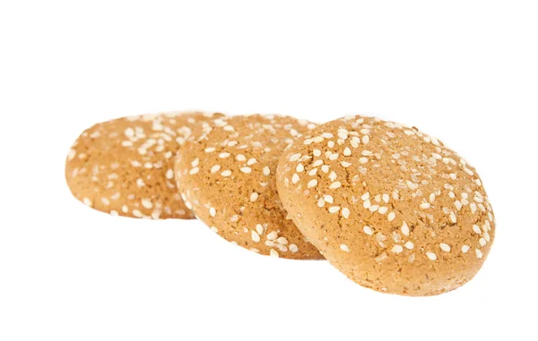 Вівсяне печиво з кунжутом — стокове фото