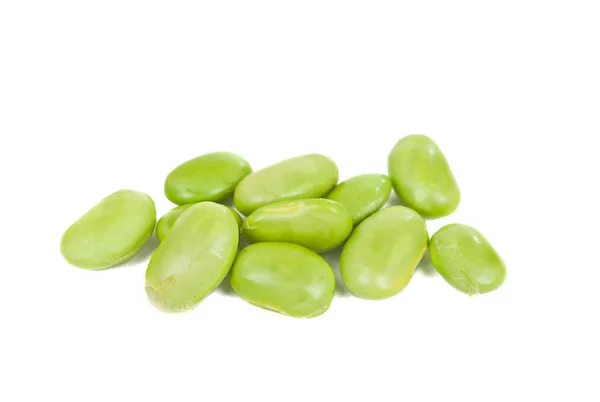 Green soybeans isolated — Stock Photo, Image