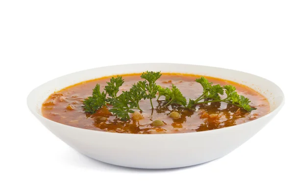 Soup isolated — Stock Photo, Image