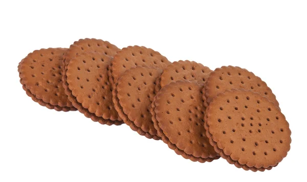 Изолированные печенья — стоковое фото