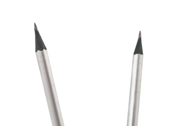 Γκρι απλό μολύβι απομονωθεί — Φωτογραφία Αρχείου
