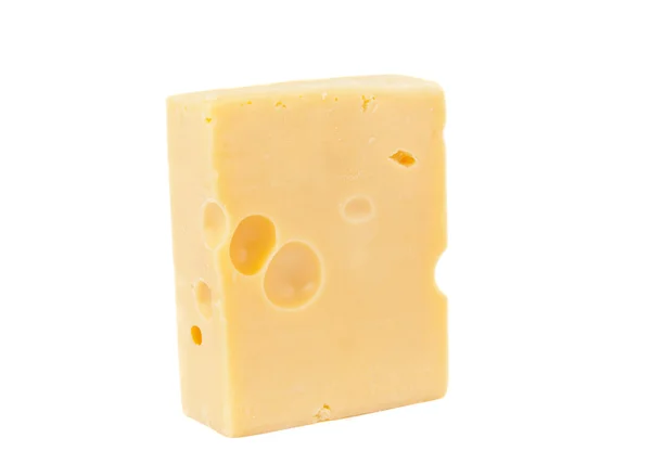 Pedaço de queijo Maasdam — Fotografia de Stock