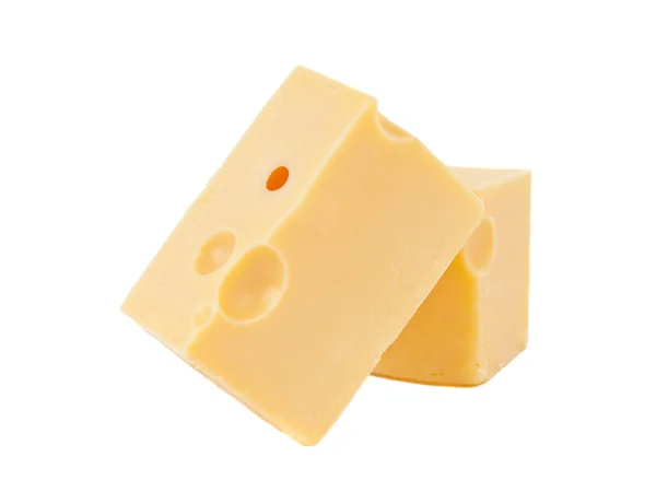 Κομμάτι του τυριού maasdam — Φωτογραφία Αρχείου