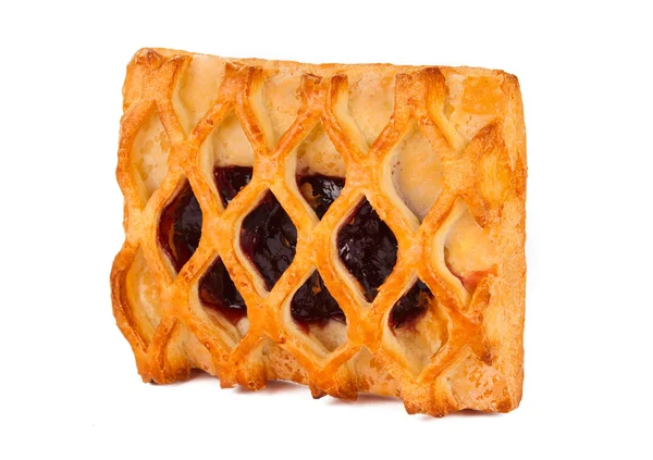 Pie with berry filling isolated — Stock Photo, Image