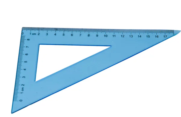 Triângulo azul isolado — Fotografia de Stock