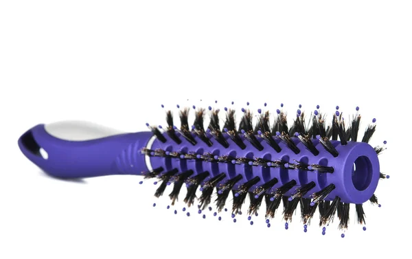 Profesyonel kuaför saç fırçası izole yuvarlak — Stok fotoğraf
