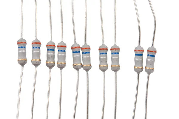 Електронні компоненти, резистор — стокове фото
