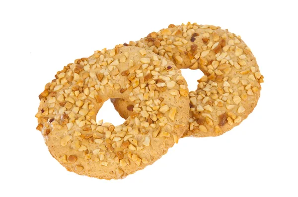 Печиво з горіхами ізольовано — стокове фото