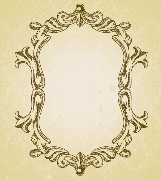Vintage frame with copy space for text