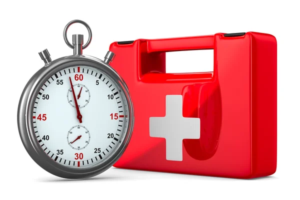 stock image First aid kit on white background. Isolated 3D image