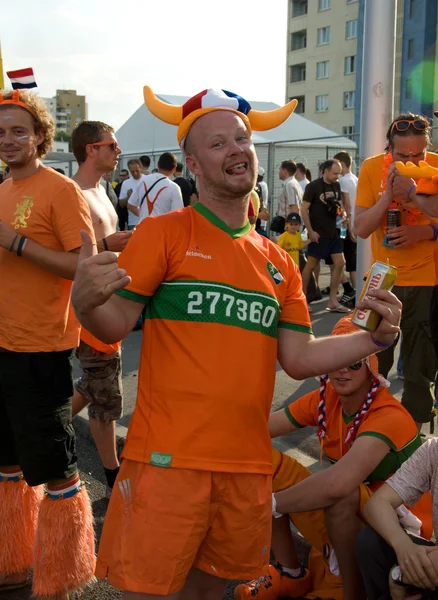 Supporters hollandais à Kharkov, Ukraine — Photo
