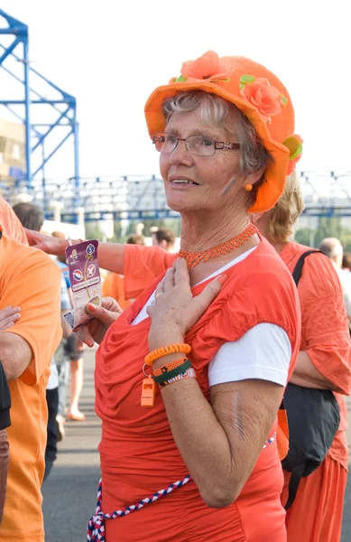 Holland supporters in Kharkov, Ukraine — Stock Photo, Image