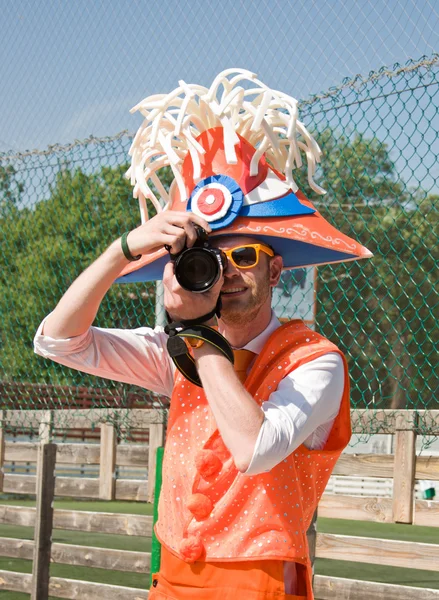 stock image Holland football fan with camera