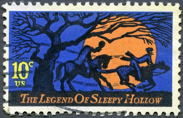 USA - 1974: shows Legend of Sleepy Hollow, by Washington Irving