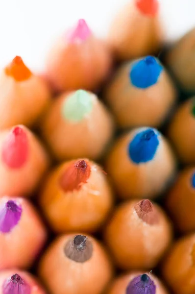 Renkli kalemler. Makro — Stok fotoğraf