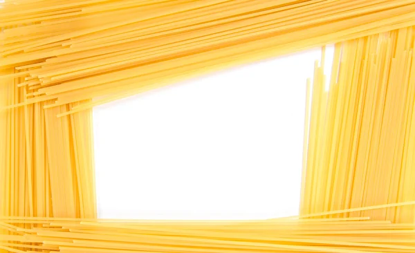 Abstract frame of spaghetti isolated — Stock Photo, Image