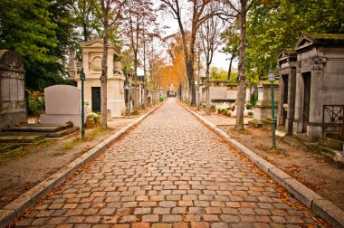 Pere-lachaise cemetery, Paris, France clipart