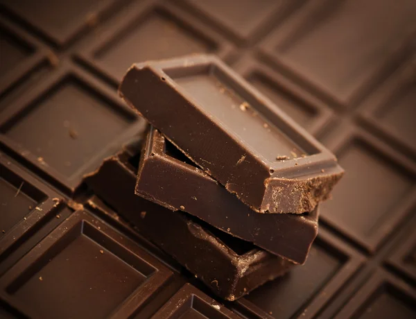 Chocoladestukjes — Stockfoto